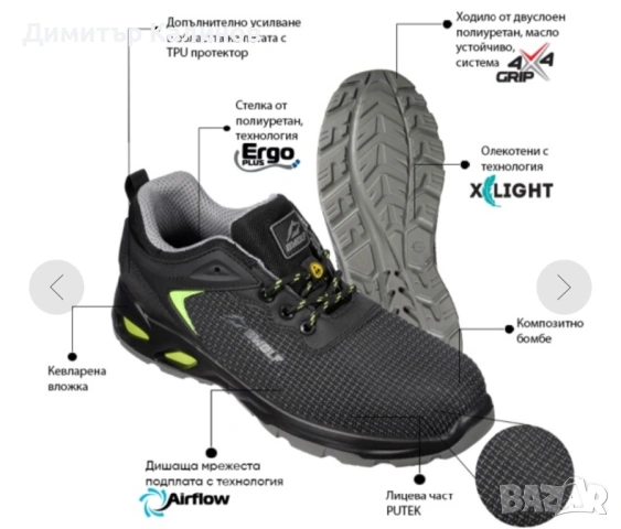 Hucku работни обувки с бомбе BWOLF SKYLER S35 размер 43