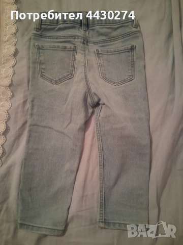 Бебешки дънки светло сини, снимка 2 - Комплекти за бебе - 52587900