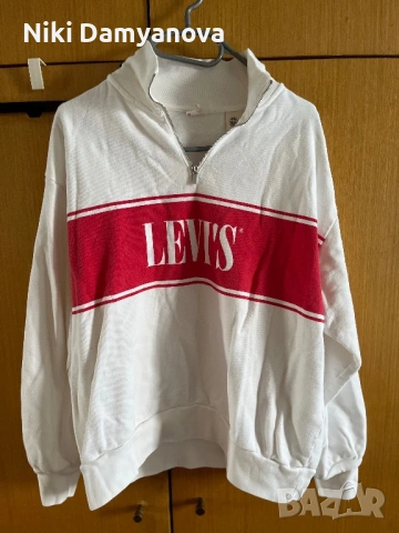 Бял суичър Levi's