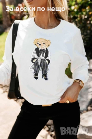 Дамска Блуза С Дълъг Ръкав - Налични Различни Цветове Код I_161, снимка 4 - Блузи с дълъг ръкав и пуловери - 52264102