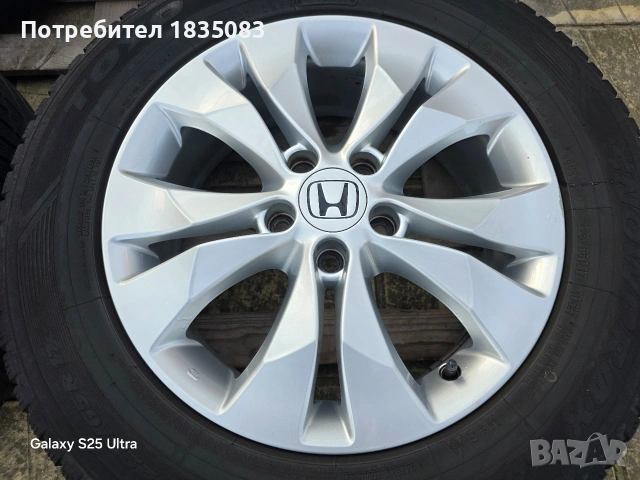 Лети джанти 17ки 5х114.3 Honda + зимни гуми 225/65/17 Toyo, снимка 6 - Гуми и джанти - 53712723