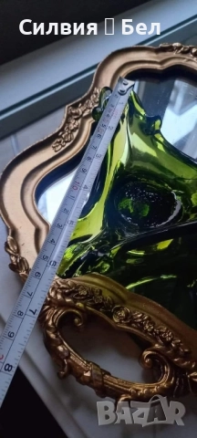 Арт зелено стъкло 💚 , снимка 5 - Антикварни и старинни предмети - 51588381