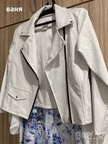 Дамско кожено яке Ново, снимка 4 - Якета - 50206744