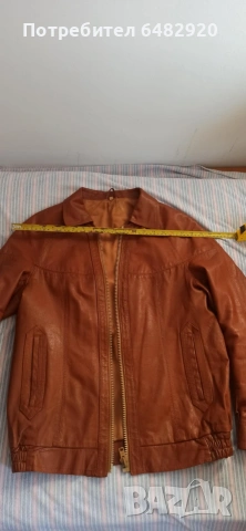 Кожено яке, снимка 2 - Якета - 53093589