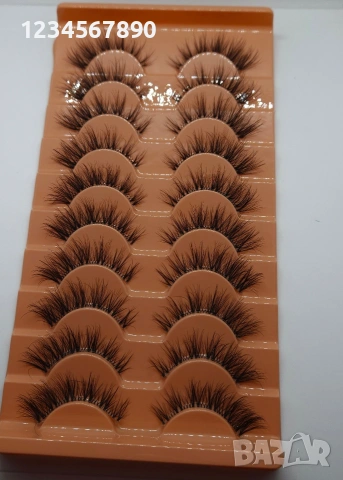 4D Мигли 10 чифта в кутия, снимка 6 - Декоративна козметика - 53165250