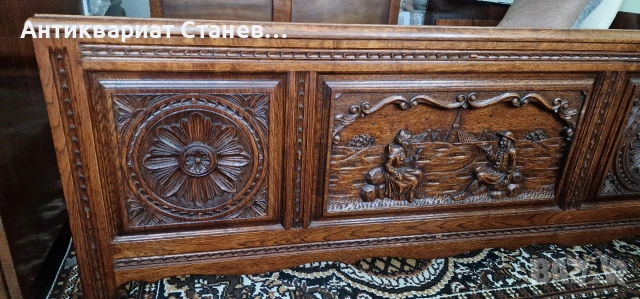 Масивно френско легло стил БРЕТОН , снимка 4 - Спални и легла - 53694875