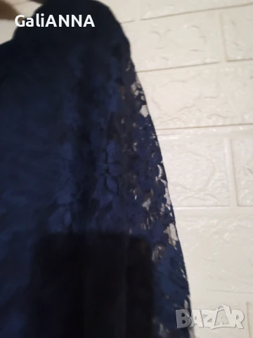 ДАНТЕЛЕНА ТУНИКА ТЪМНО СИНЬО 2XL-3XL, снимка 4 - Туники - 50802982