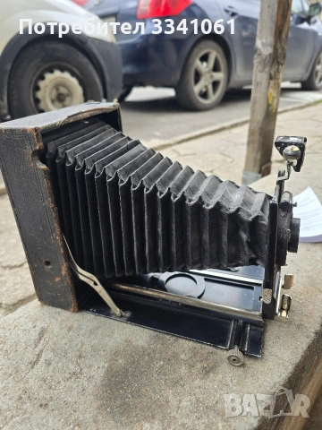 Стар немски мехов фотоапарат , снимка 4 - Колекции - 54233026