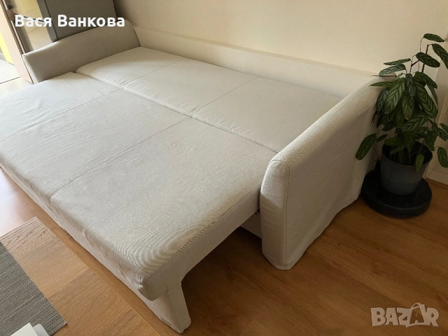 Ikea HOLMSUND 3-местен разтегателен диван, снимка 6 - Дивани и мека мебел - 53138869