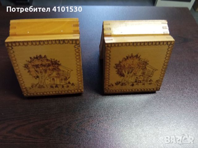 Пирографирани кутии, снимка 1 - Ръчно изработени сувенири - 45904019
