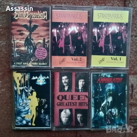 Аудио касети рок, метъл по 4 лева.
