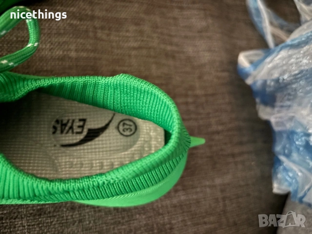 Нови маратонки в зелено, снимка 3 - Маратонки - 53459303