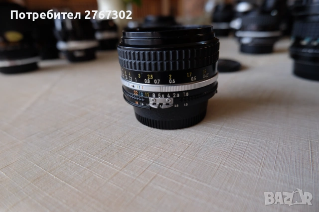 Nikon Nikkor AI-S 50mm f1.8 Lens. Nikon, снимка 4 - Обективи и филтри - 53595573