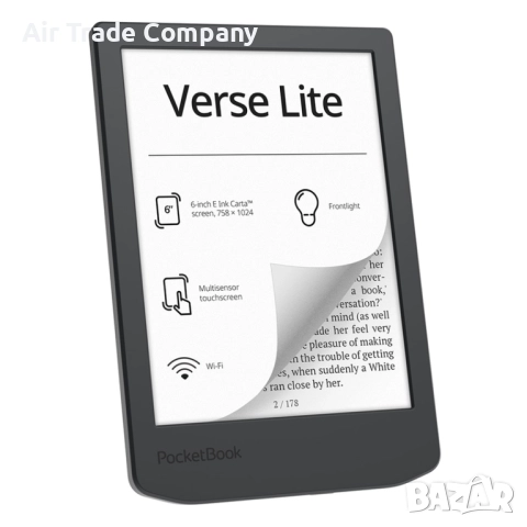Електронен четец PocketBook, Verse Lite PB619 Midnight Grey, снимка 2 - Електронни четци - 52747336