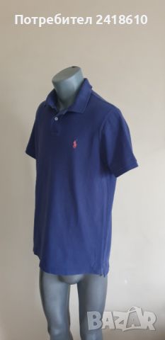 POLO Ralph Lauren Pique Cotton Custom Slim Fit Mens Size L ОРИГИНАЛ! Мъжка Тениска!, снимка 5 - Тениски - 45456036