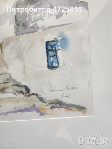 Картина Санторини, снимка 2 - Картини - 54105100