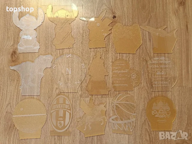 Тотална разпродажба на 3D лампи, различни видове, цена на брой, снимка 3 - Настолни лампи - 50552424