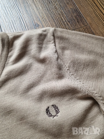 Страхотна мъжка блуза пуловер FRED PERRY размер S, снимка 4 - Пуловери - 52520716