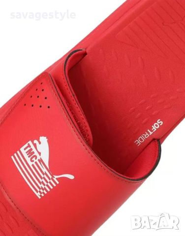 Чехли PUMA x Nipsey Hussle The Marathon Continues Softride Slides Red, снимка 6 - Мъжки чехли - 45749105