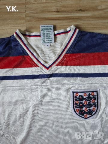 Мъжка тениска Score Draw x England National Football Team / Season 80-82 (Home), снимка 4 - Тениски - 46806321