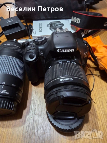 Фотоапарат Canon EOS 550D с 2 обектива., снимка 4 - Фотоапарати - 54235772