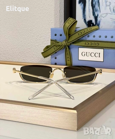 очила с черен обикновен калъф и ув защита Gucci, снимка 3 - Слънчеви и диоптрични очила - 53225153