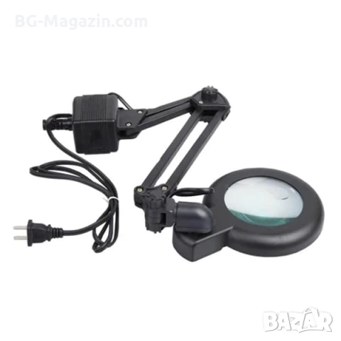 Мощна настолна лупа с лед осветление за четене шиене гоблени бродерия LED козметик евтина маникюр, снимка 8 - Други инструменти - 50920994