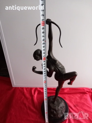 Pierre Le Faguays,Бронзова Скулптура, Богиня Диана, снимка 9 - Антикварни и старинни предмети - 53129260
