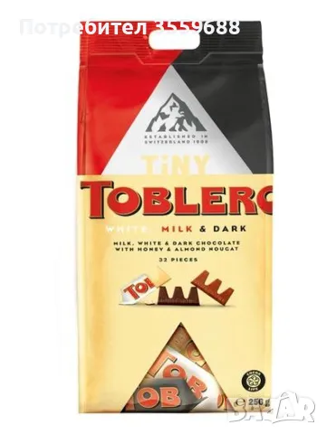 Бонбони Toblerone 256г. Различни вкусове , снимка 1 - Други - 47382180