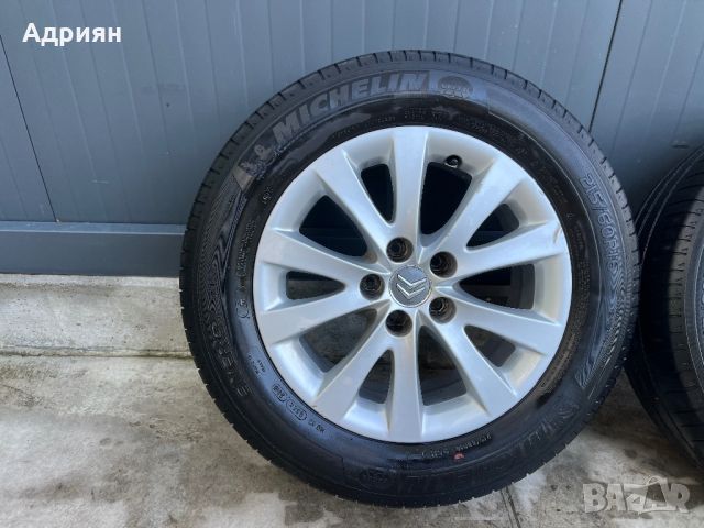 Джанти R16 5х108 Citroen C5 + Летни гуми 215/60/R16, снимка 2 - Гуми и джанти - 45545431