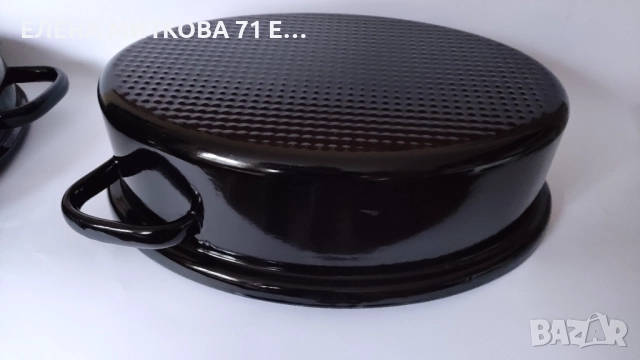 Масивен немски емайлиран бретер 2 в 1 от старото производство, снимка 4 - Съдове за готвене - 52369246