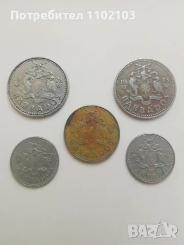 Лот монети от Барбадос, снимка 2 - Нумизматика и бонистика - 49791685