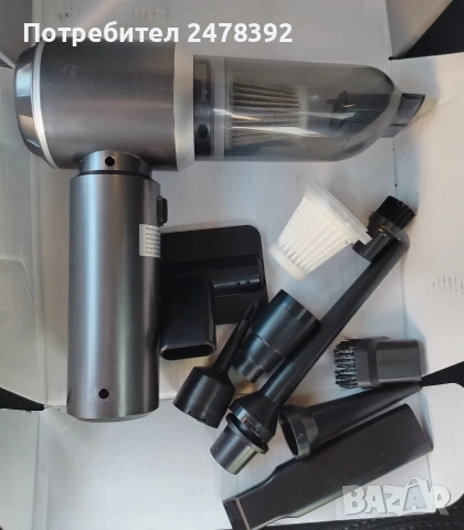 Преносима прахосмукачка / Wireless Portable Hand Held Vacuum Cleaner , снимка 3 - Прахосмукачки - 53652983