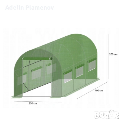 Здрава конструкция за оранжерия - поцинковани тръби и лесен монтаж, снимка 7 - Оранжерии - 53735299