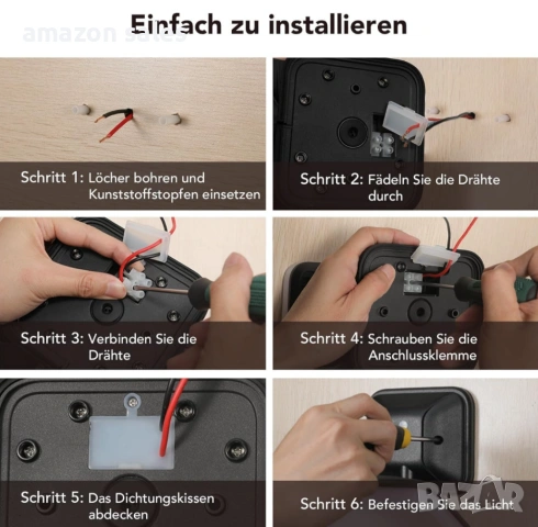 OREiN LED прожектор със сензор за движение външен монтаж 2800 lm,2700/4000/6500K 24W , снимка 9 - Лед осветление - 54167023