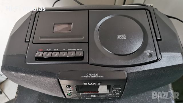 радио касетофон CD player компакт диск SONY CFD-S23, снимка 6 - Радиокасетофони, транзистори - 45622573