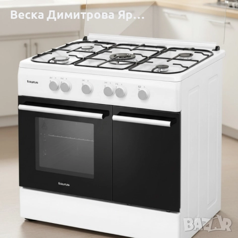 Газова печка Taurus CIG5FWHM – 5 горелки, 70 л фурна,, снимка 3 - Печки, фурни - 52055850