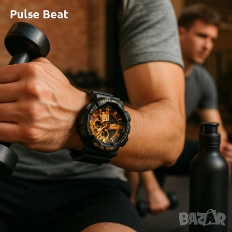 Мъжки мултифункционален часовник - Спортен, водоустойчив и удароустойчив, снимка 6 - Мъжки - 52045070