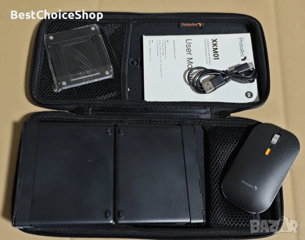 Комплект сгъваема безжична клавиатура и мишка ProtoArc XKM01. , снимка 6 - Клавиатури и мишки - 53102194