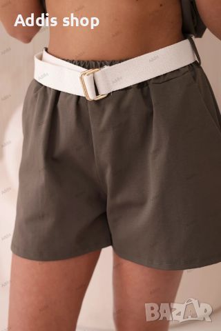 Нов дамски комплект блуза с щампа punto + къси панталонки, 3цвята , снимка 11 - Комплекти - 45575916
