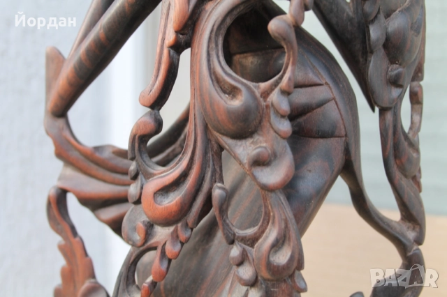 Изящна дърворезба ''Бирма/Непал'' , снимка 5 - Антикварни и старинни предмети - 52392660