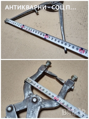 Старинни Ковани Клещи За Рязане На Плочки / 1,3 кг. , снимка 10 - Антикварни и старинни предмети - 52307516