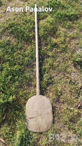 Стара автентична дървена лопата, снимка 1 - Антикварни и старинни предмети - 45294380