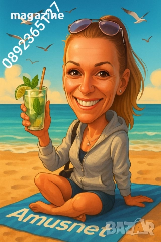 Забавна дигитална карикатура -портрет, снимка 10 - Картини - 51635837