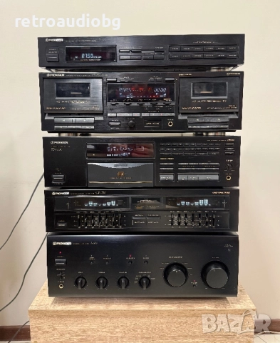 🔊Ретро аудио система сет PIONEER - усилвател, CD плеър, двукасетъчен дек, еквалайзер и тунер 🔊, снимка 2 - Аудиосистеми - 52891094