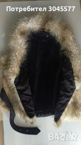 Елек с изкуствена козина топъл размер S, снимка 3 - Елеци - 48049805