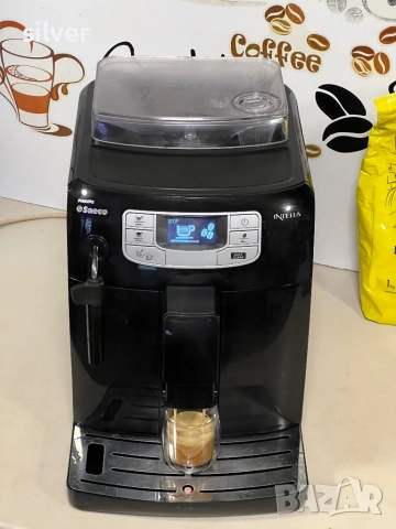 Кафемашина кафе автомат Saeco intelia с гаранция, снимка 6 - Кафемашини - 52024796