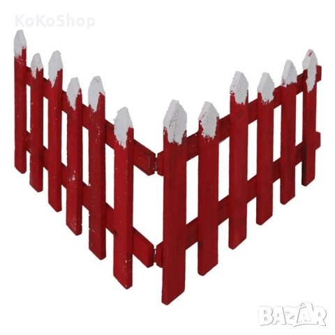 Декоративна коледна ограда-98х39 см./оградка за елха , снимка 3 - Декорация за дома - 52463647