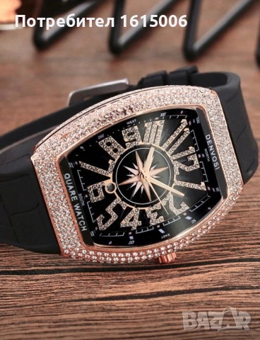 Унисекс Часовник с кристали RichhM, снимка 3 - Дамски - 52527692