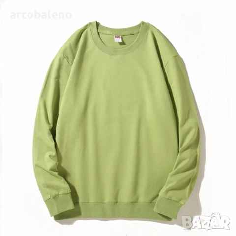 Есенно-зимен мъжки композитен суитчър с кръгло деколте и полар, 11цвята , снимка 6 - Суичъри - 51955945